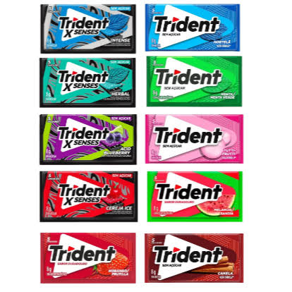 KIT TRIDENT  SABORES 10UND